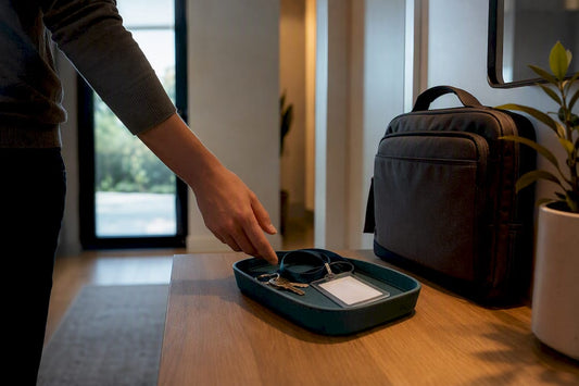Tidy entryway launch pad for daily tasks