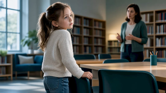 Child pausing during classroom instruction
